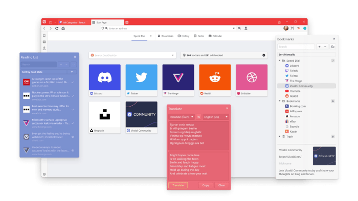 Vivaldi(极客浏览器)电脑版v7.0.3495.29官方版