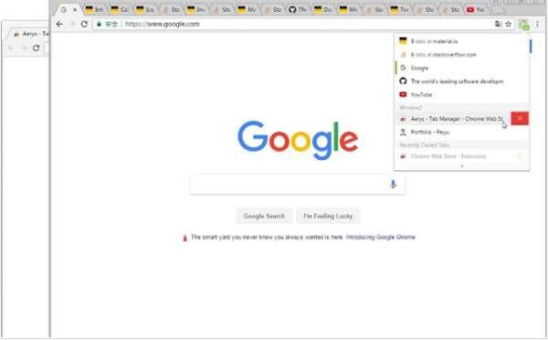 aerys(Chrome窗口标签管理插件)官方版 1.7.0免费版